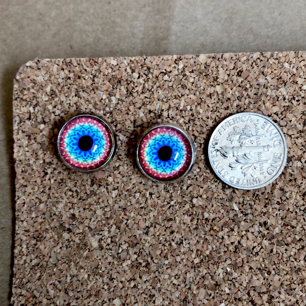 Geo Stud Ear Rings
